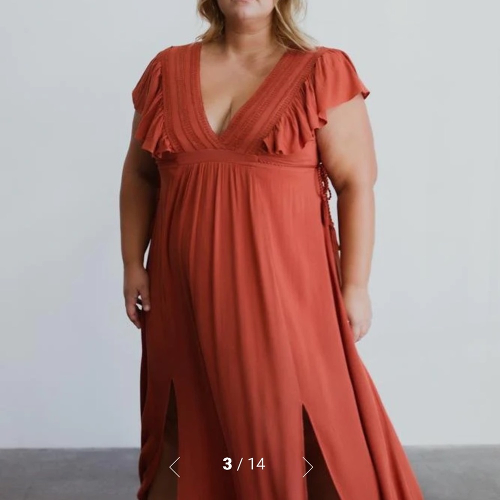 JENNIFER DEEP V MAXI DRESS